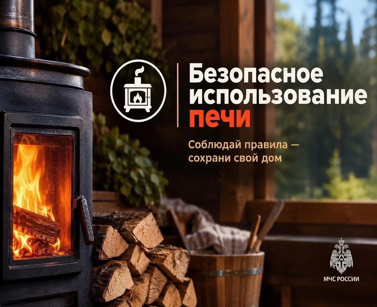 📍Соблюдение правил пожарной безопасности при топке печи — залог сохранения жизни, здор...