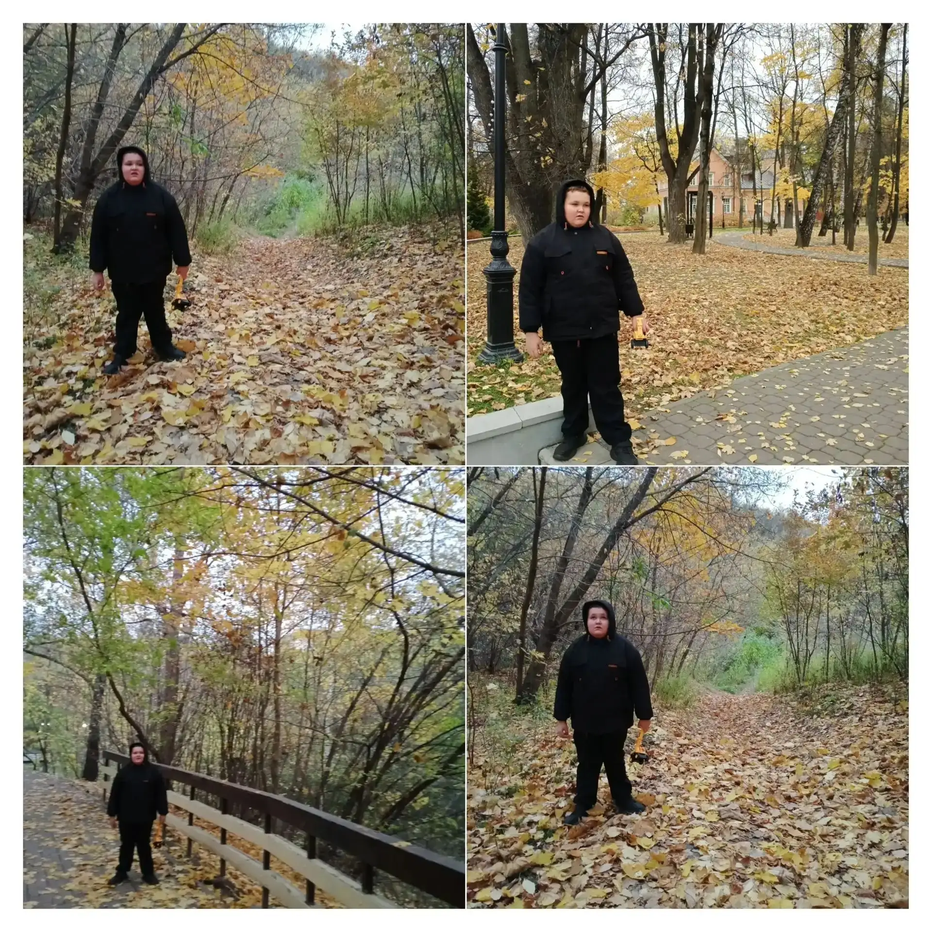 Илья из 2 «Г» класса провожает последние тёплые осенние деньки! 🍂