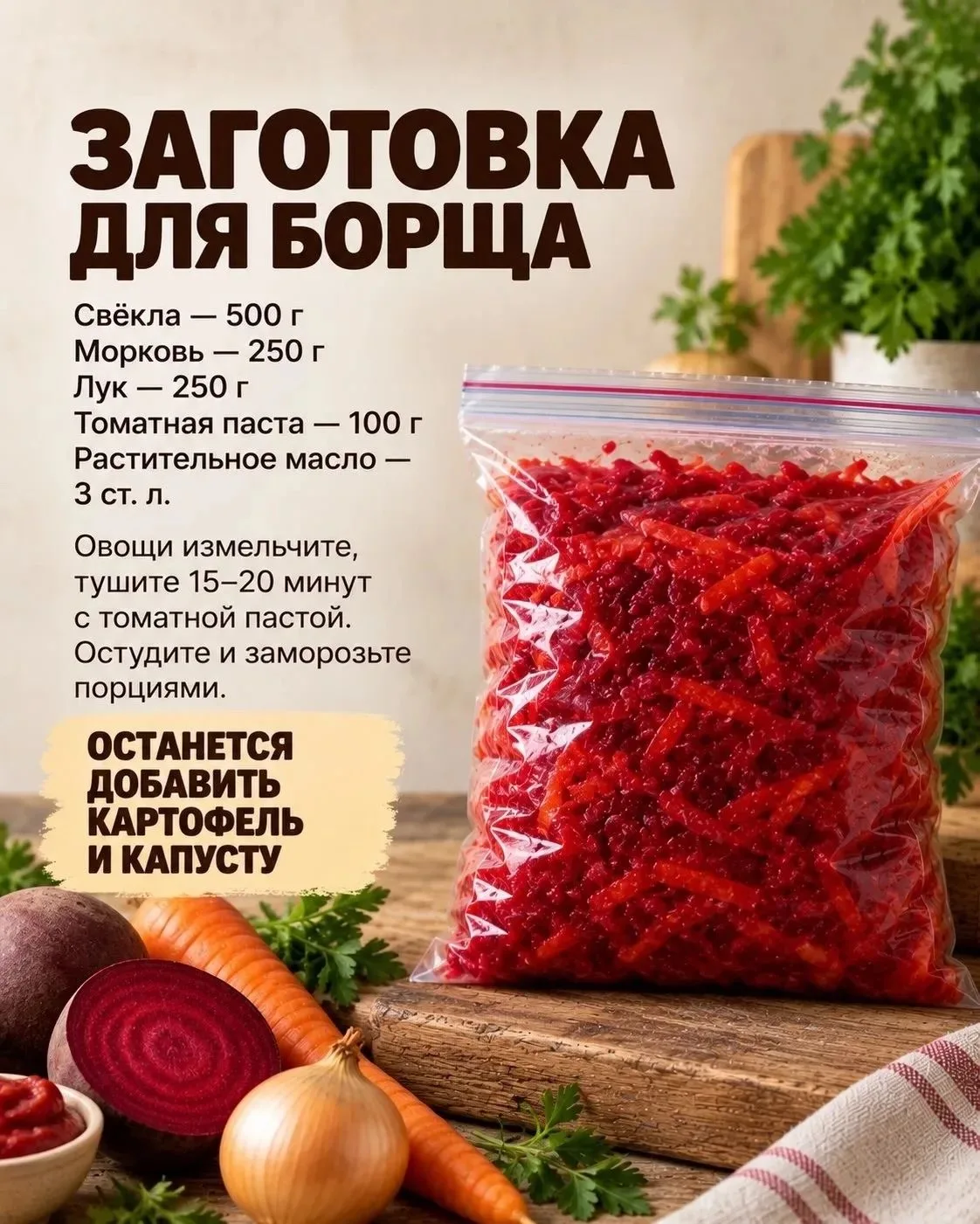 💡 Полезные заготовки-заморозки