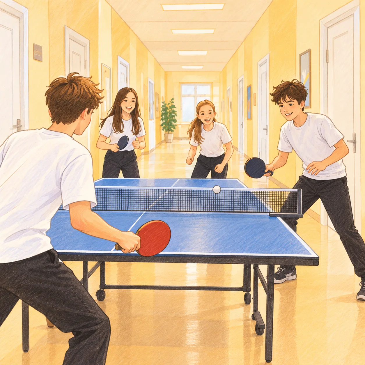 🏓 Приглашаем учеников 4–9 классов на занятия по настольному теннису!