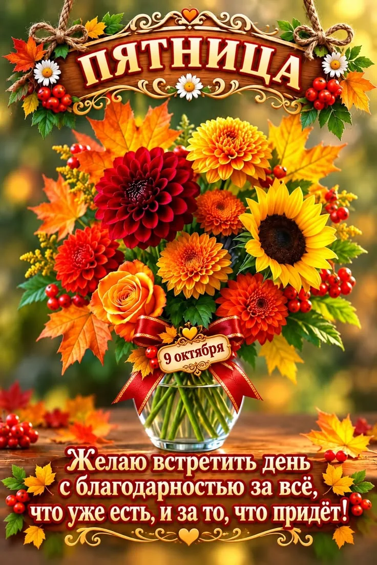 С добрым утром пятницы!🍂🍁
