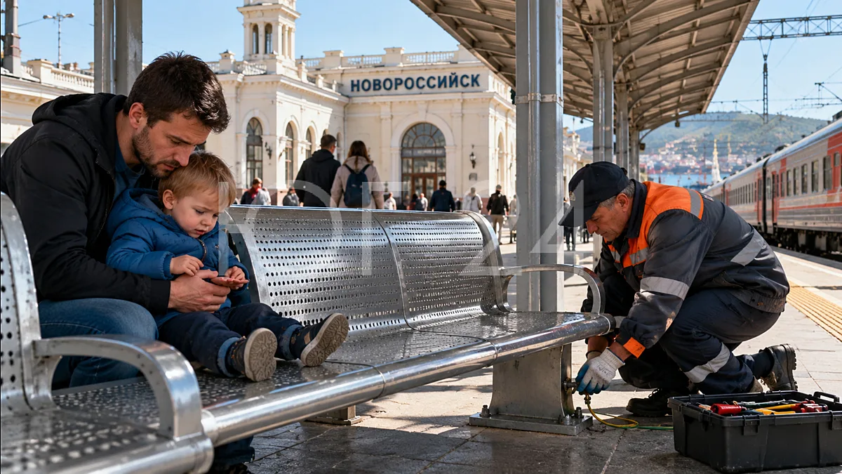 На жд вокзале Новороссийска двухлетнего ребёнка ударило током