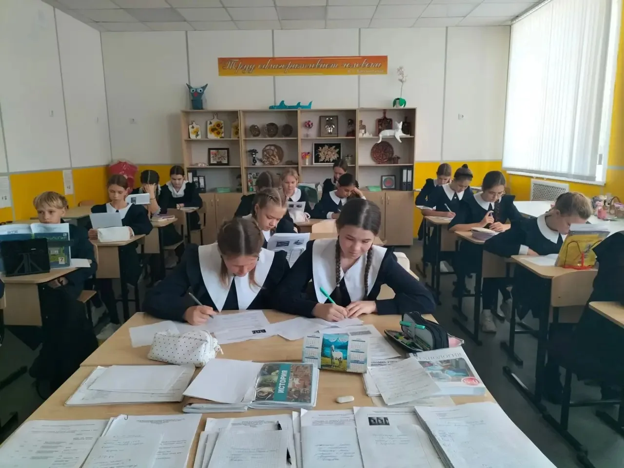 В Старошайговской средней общеобразовательной школе продолжается проведение школьных эт...