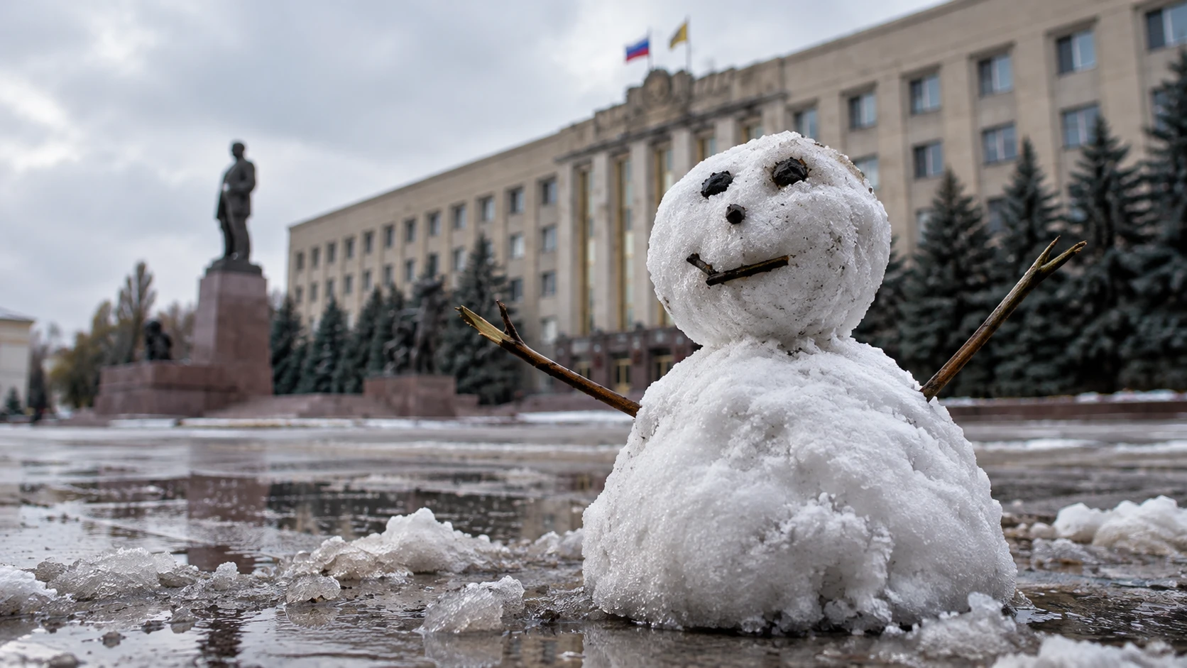 ❄️ Россиянам обещают зиму без сугробов: снег будет таять почти сразу