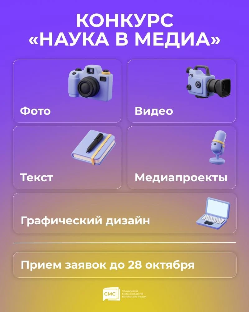 Всероссийский конкурс «Наука в медиа»: раскройте науку языком современных медиа