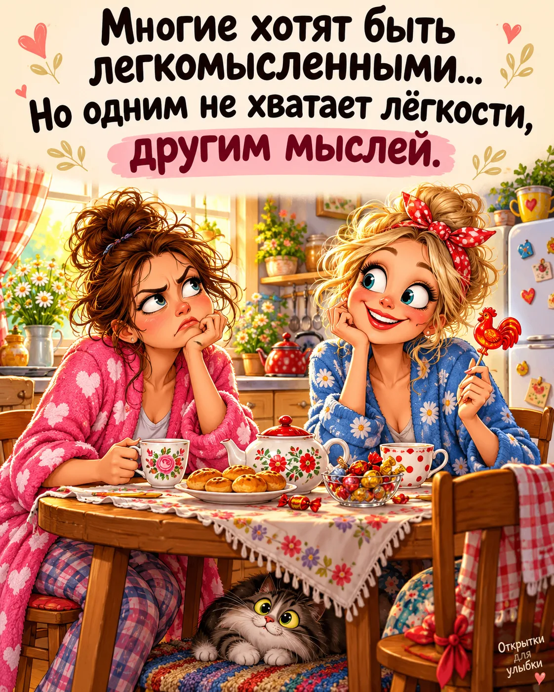 😏 Хотела относиться к жизни легче, но мысли опять пришли с чемоданами!