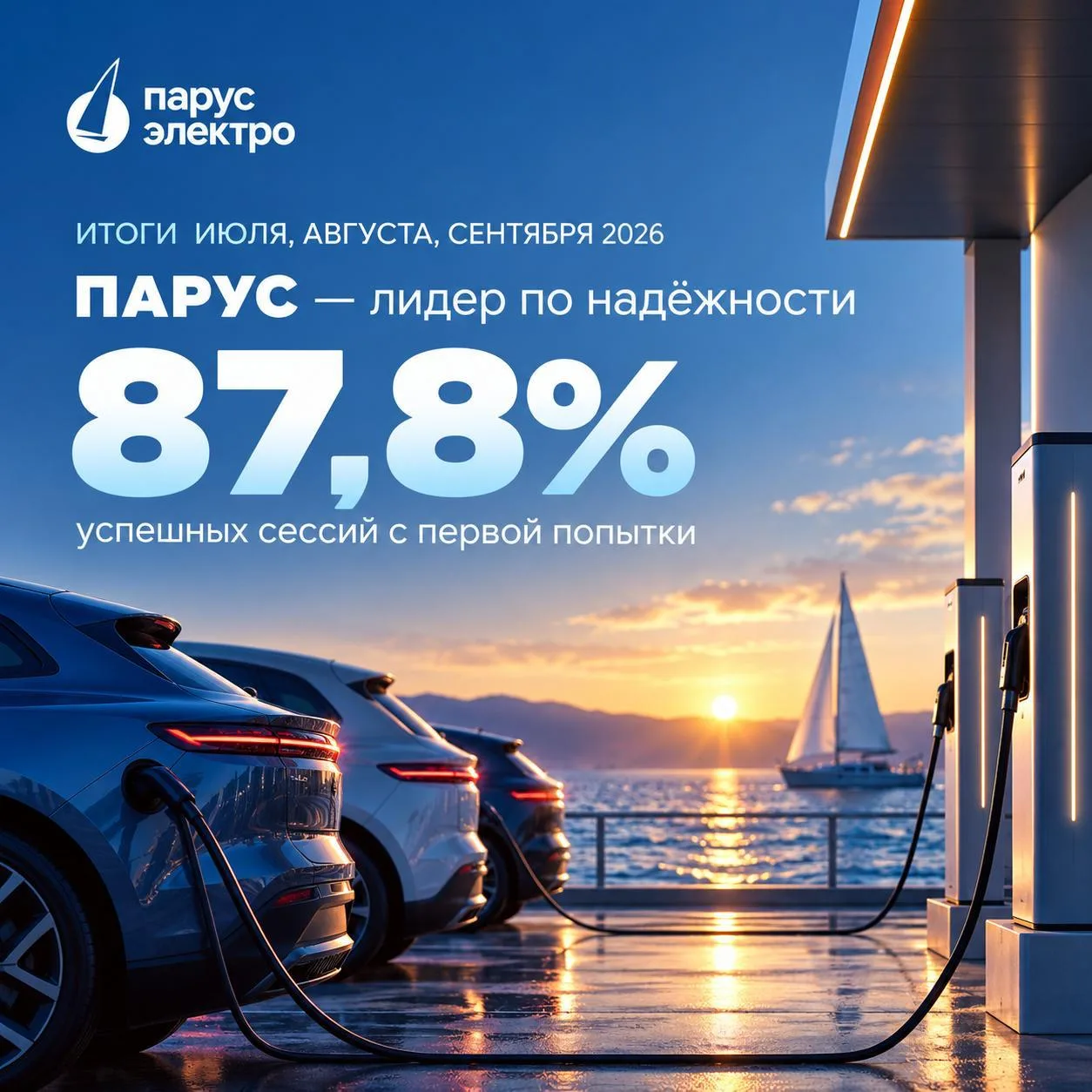 Зарядные станции Парус электро — лидеры по стабильной работе