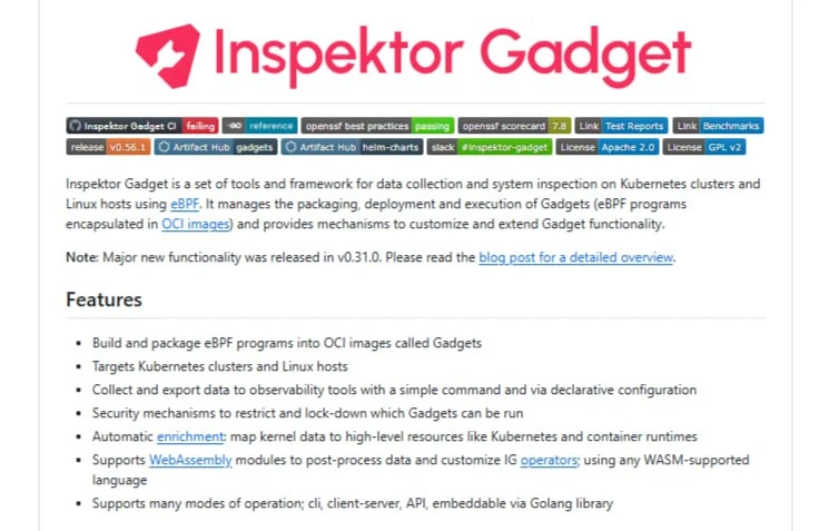 Inspektor Gadget — это набор инструментов и фреймворка для сбора данных и проверки сист...