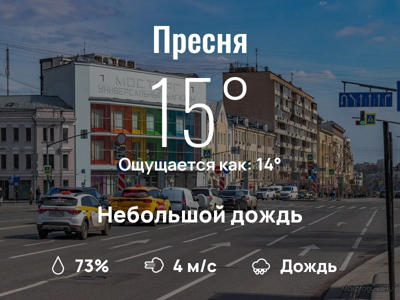 Что с погодой в Пресненском?