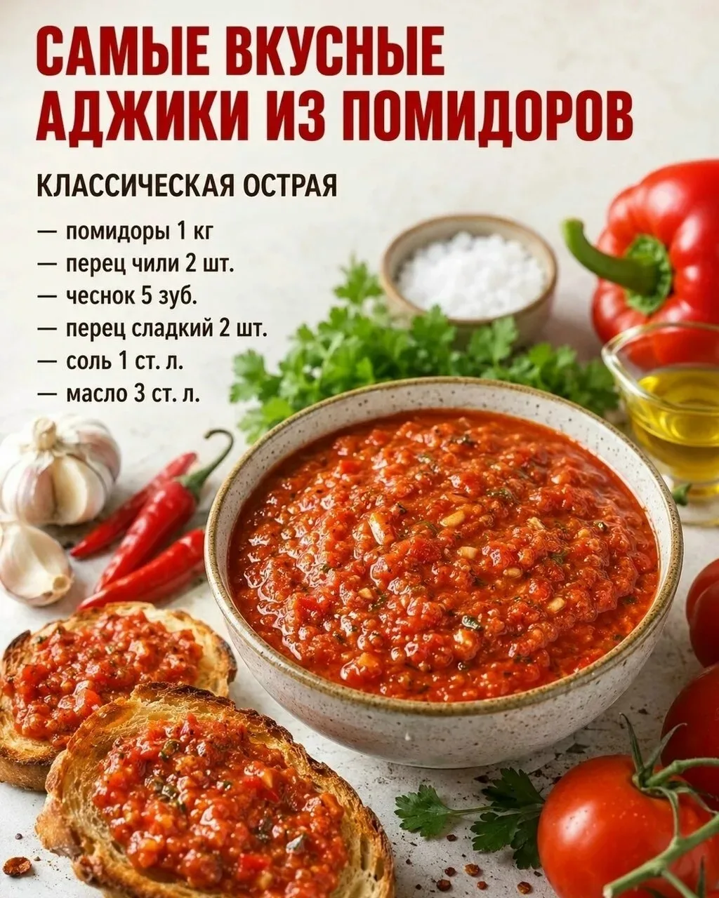 Аджика на каждый день — настоящая палитра вкусов!