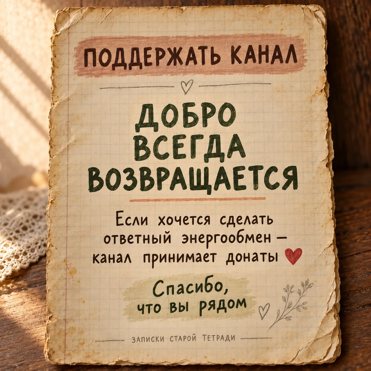 ♥️ ПОДДЕРЖАТЬ КАНАЛ