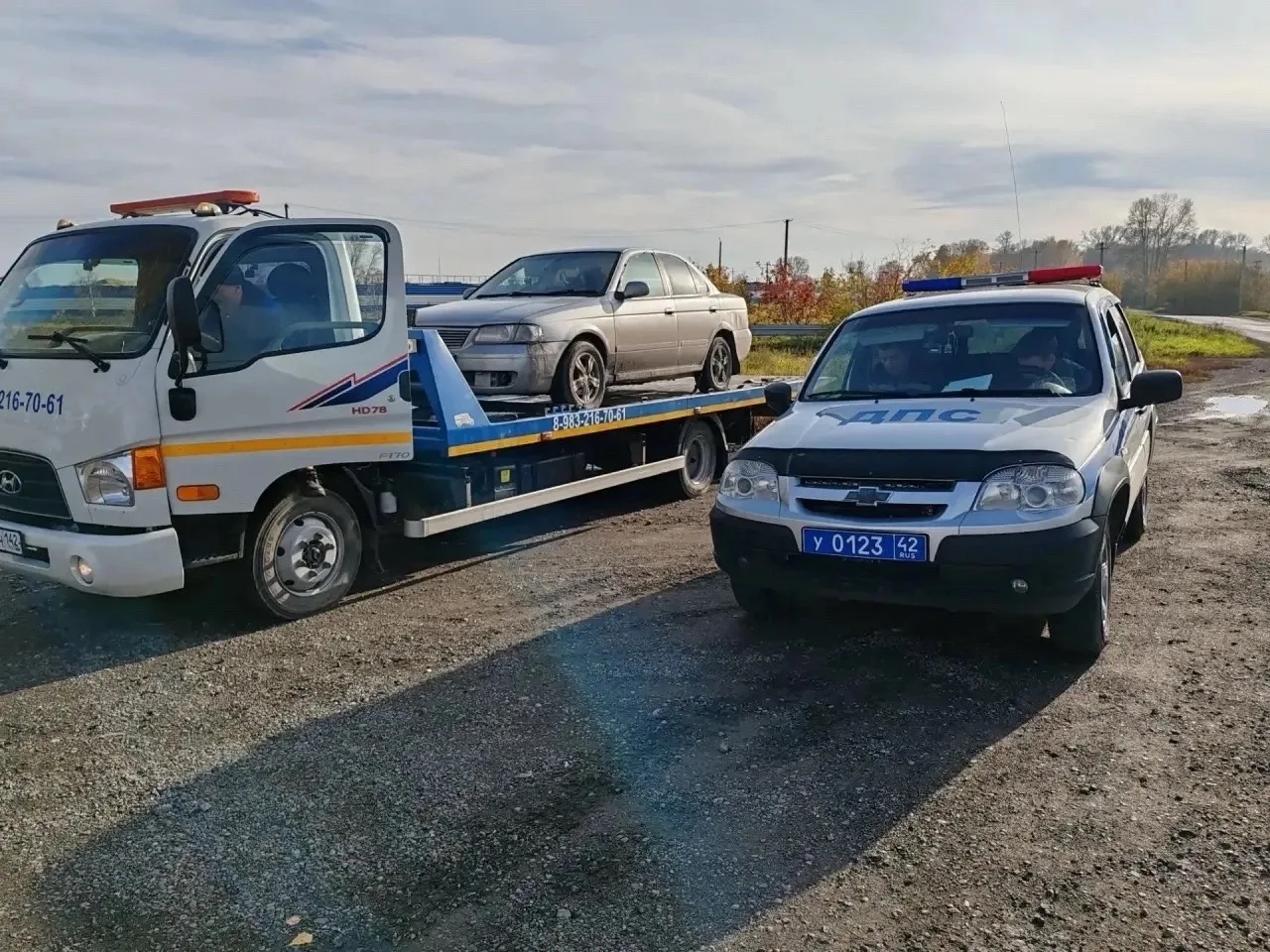 🚔 В городе Топки сотрудники Госавтоинспекции остановили автомобиль «Ниссан» под управл...