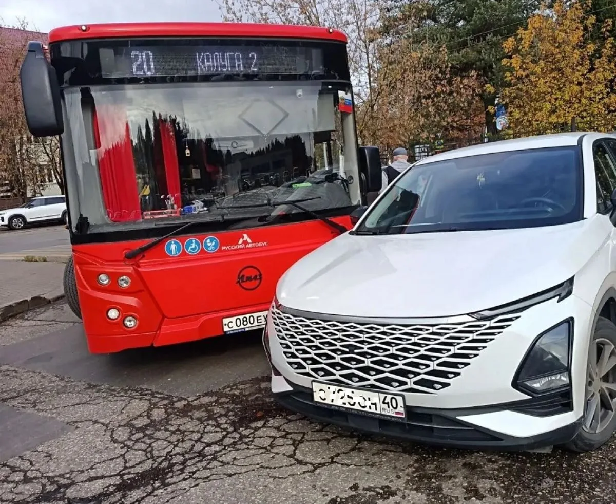 Иномарка создает помехи движению  в Калуге