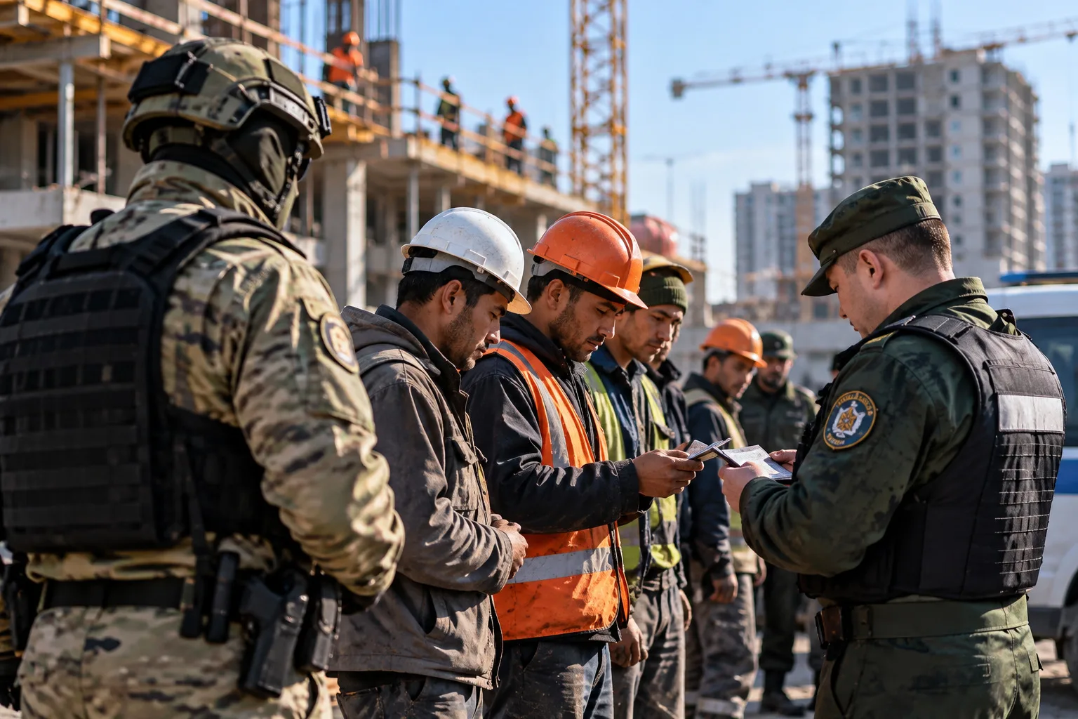 👮 В Тюмени силовики снова проверили стройки в поисках уклонистов от воинского учёта