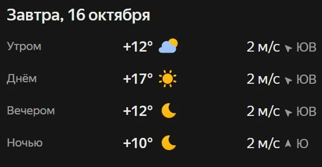 Прогноз погоды☀️
