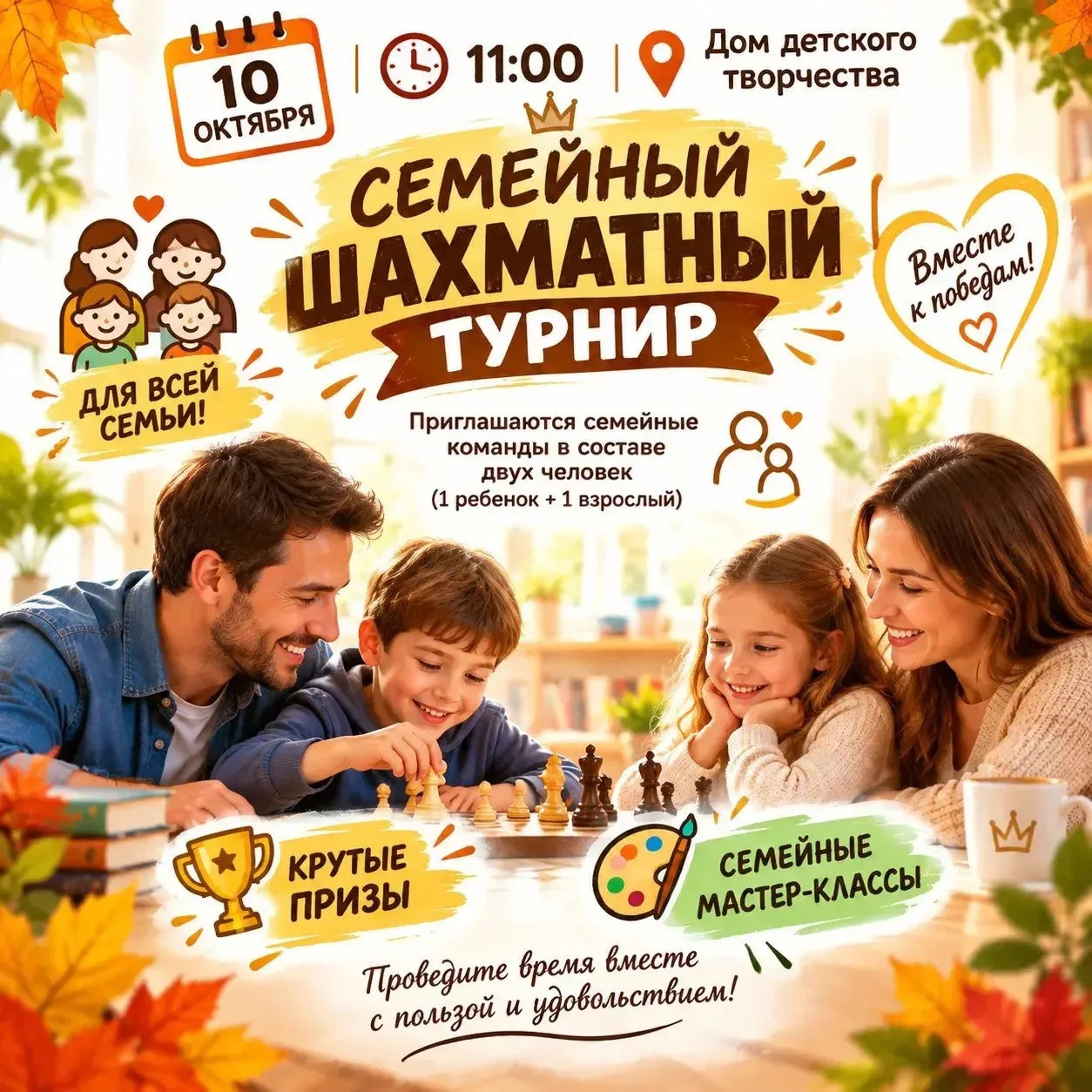 Как интересно провести выходные всей семьёй?