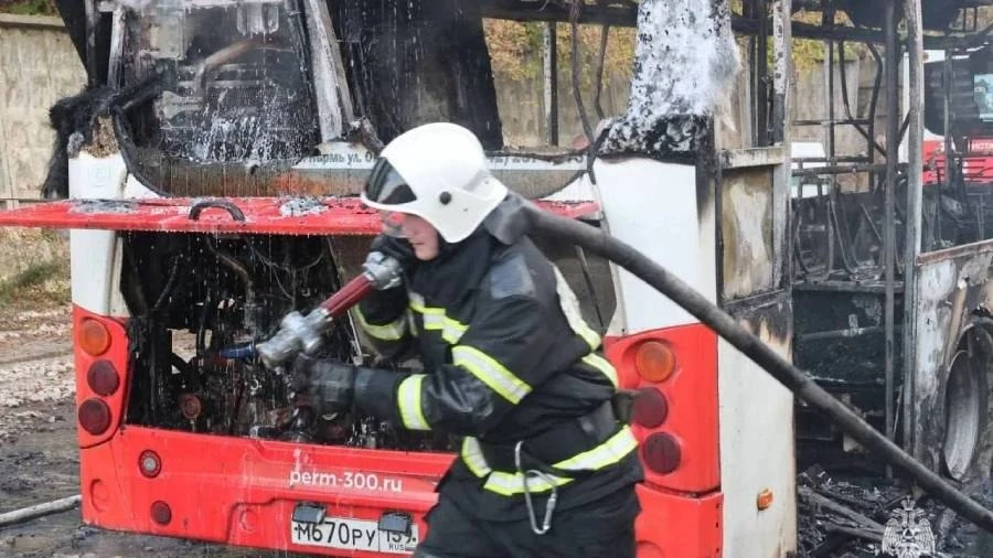 🔴В Перми полиция нашла виновников пожара в автобусном парке