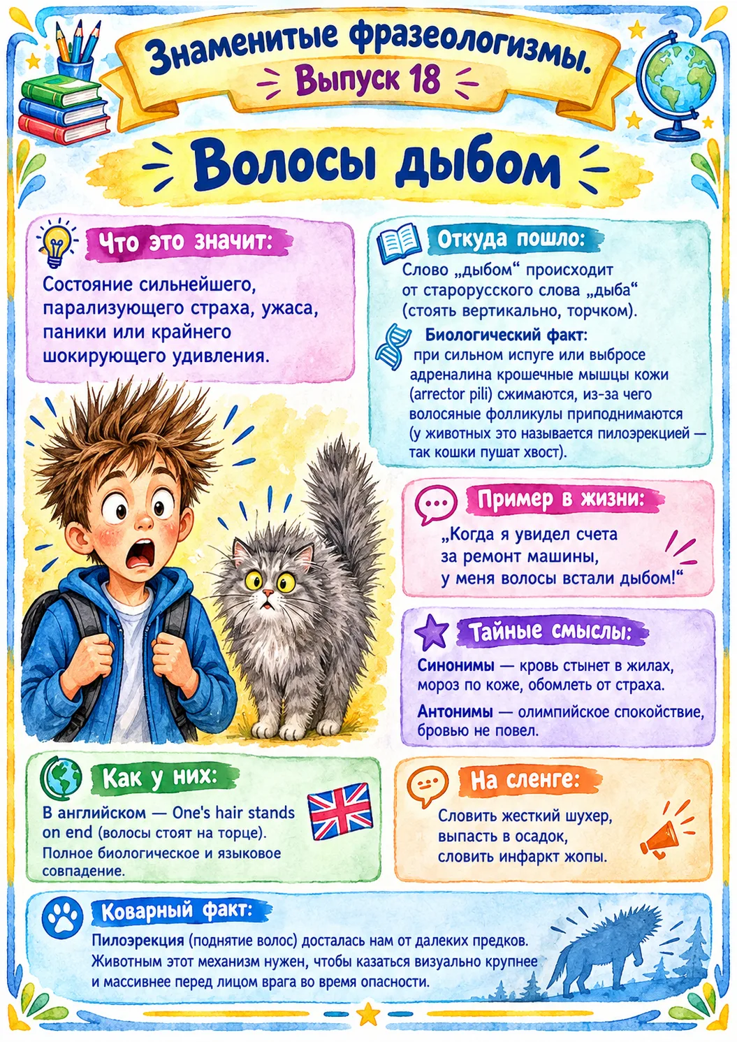 😃Знаменитые фразеологизмы⭐️