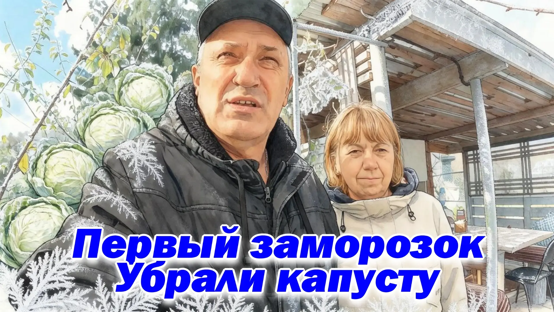 Новое наше большое видео называется «Первый заморозок убрали капусту».