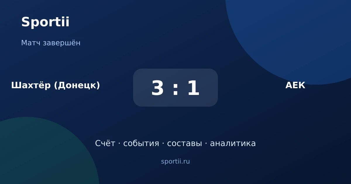 ⚽ Матч завершён