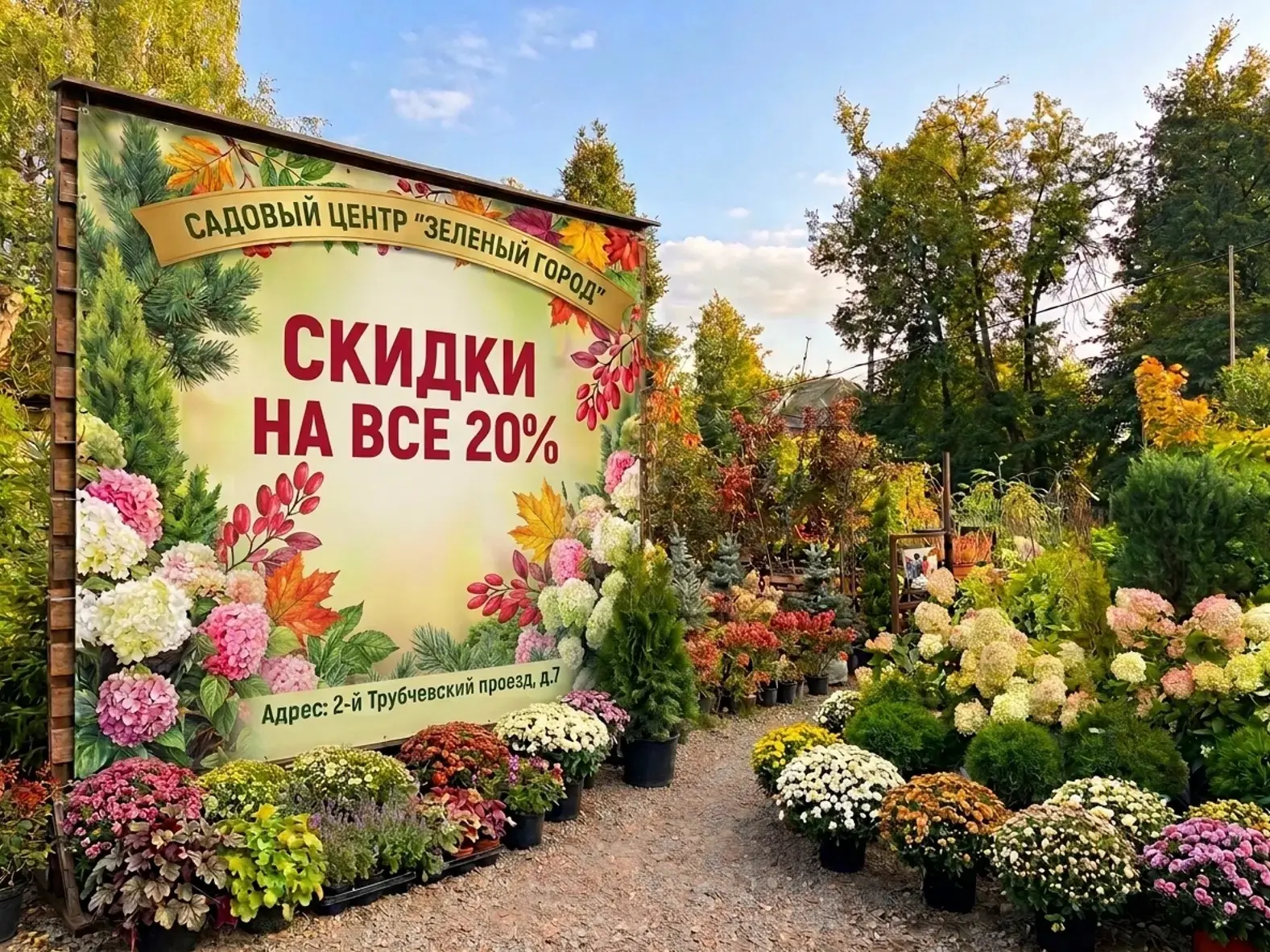 Осенью — время сажать, а у нас — время снижать цены.
