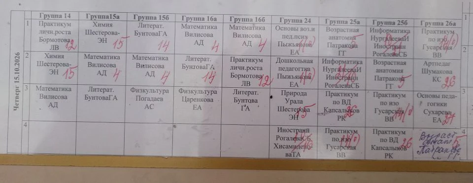 Расписание на завтра. Хорошего всем вечера 😊