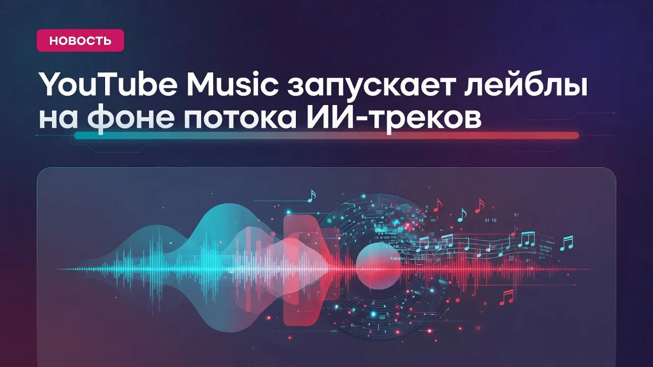 YouTube Music запускает лейблы на фоне потока ИИ-треков