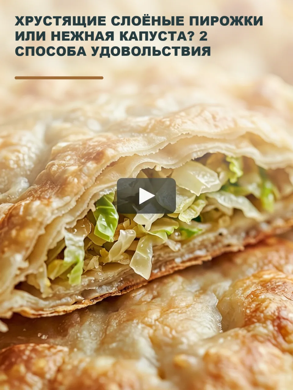 ХРУСТЯЩИЕ СЛОЁНЫЕ ПИРОЖКИ ИЛИ НЕЖНАЯ КАПУСТА? 2 СПОСОБА УДОВОЛЬСТВИЯ