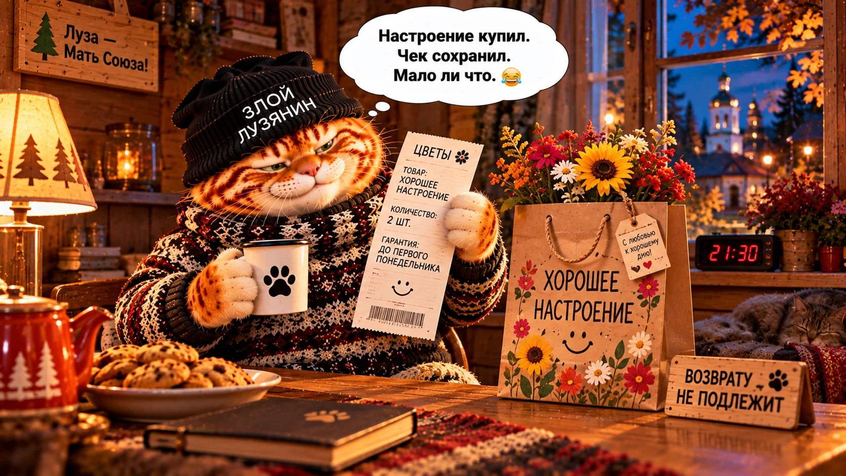 🌙 Спокойной ночи, лузяне!
