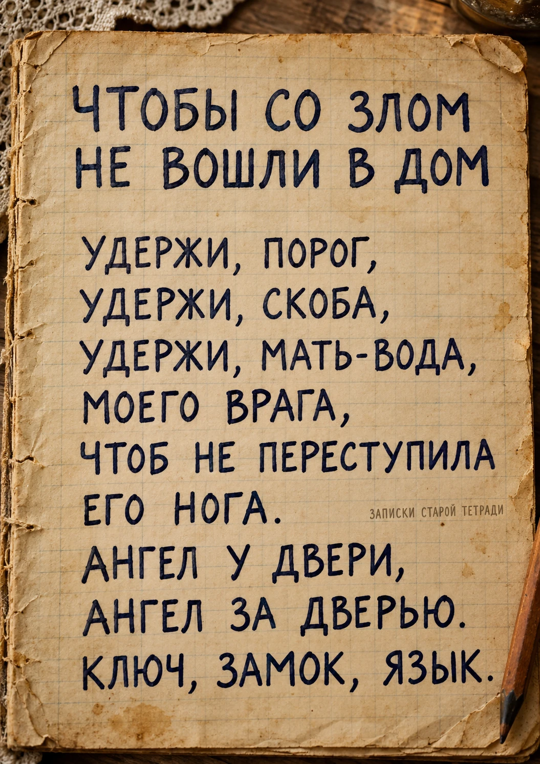 ЧТОБЫ СО ЗЛОМ НЕ ВОШЛИ В ДОМ 🍂