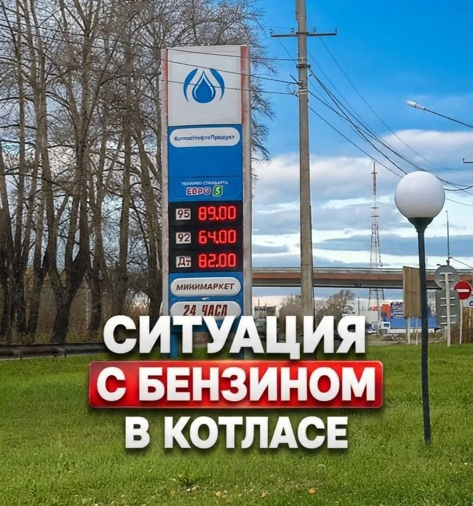 ⛽️ Ситуация с топливом в Котласе: ежедневный оперативный мониторинг