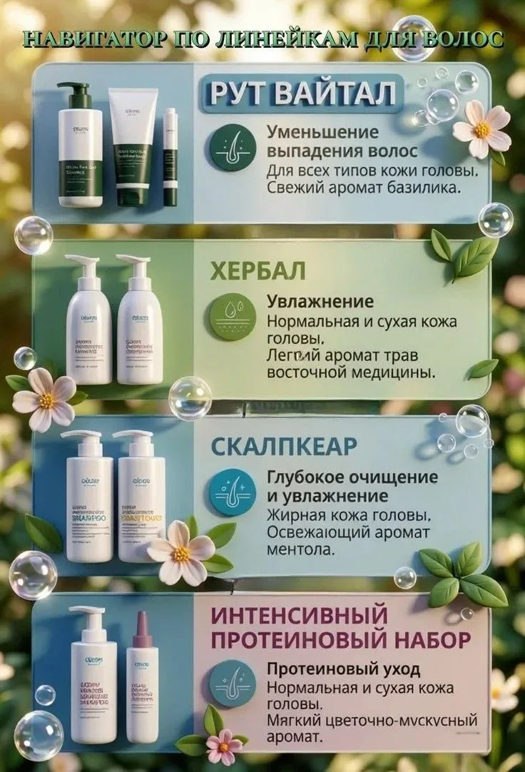 Подсказка по шампуням Атоми💙