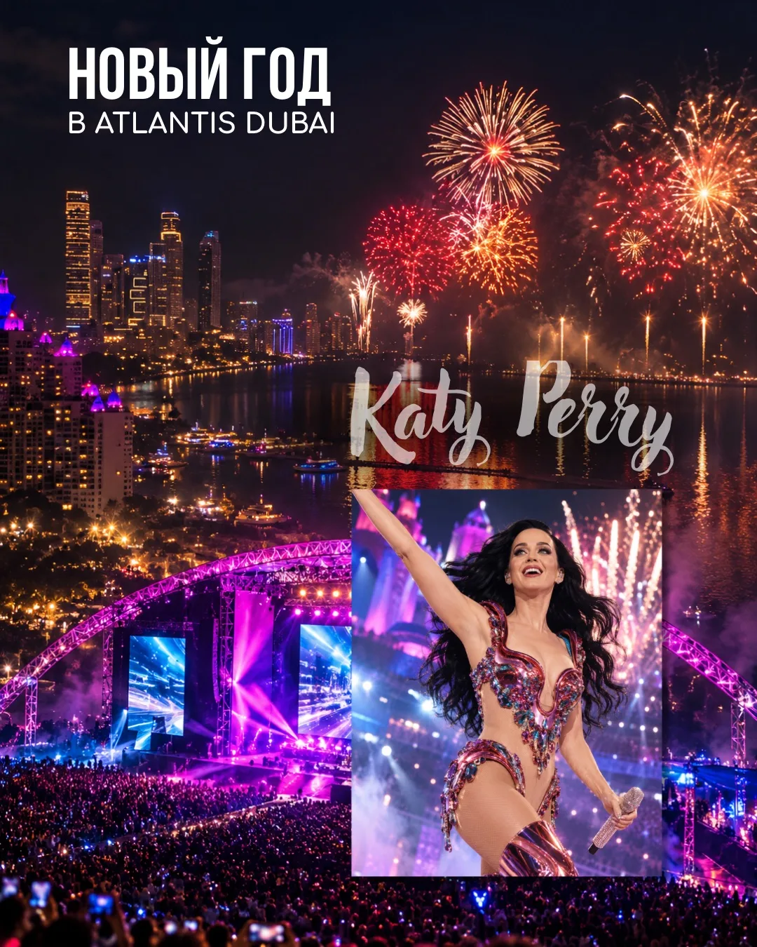 ВСТРЕЧАЙ НОВЫЙ ГОД В КОМПАНИИ KATY PERRY🎄🎤🇦🇪