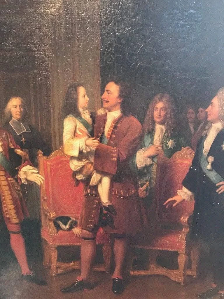 Во время пребывания в Париже в 1717 году Петр I должен был нанеси визит семилетнему фра...