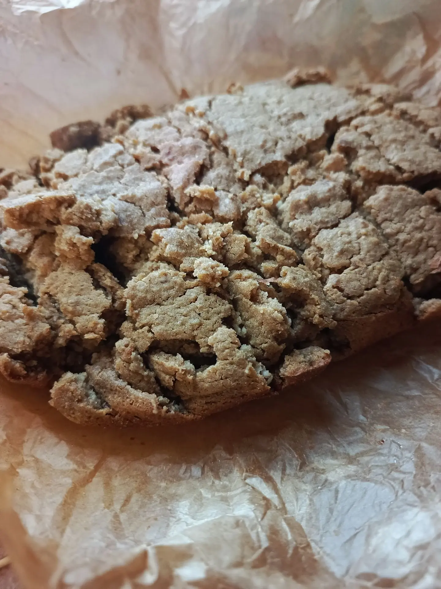 Испекла кексик из овсяной и рисовой муки с тыквой и орешками