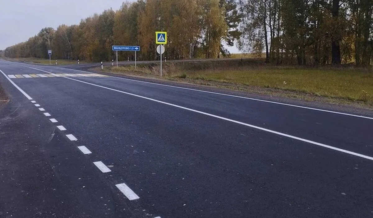 По нацпроекту в Трубчевском районе отремонтировали 8,5 км трассы