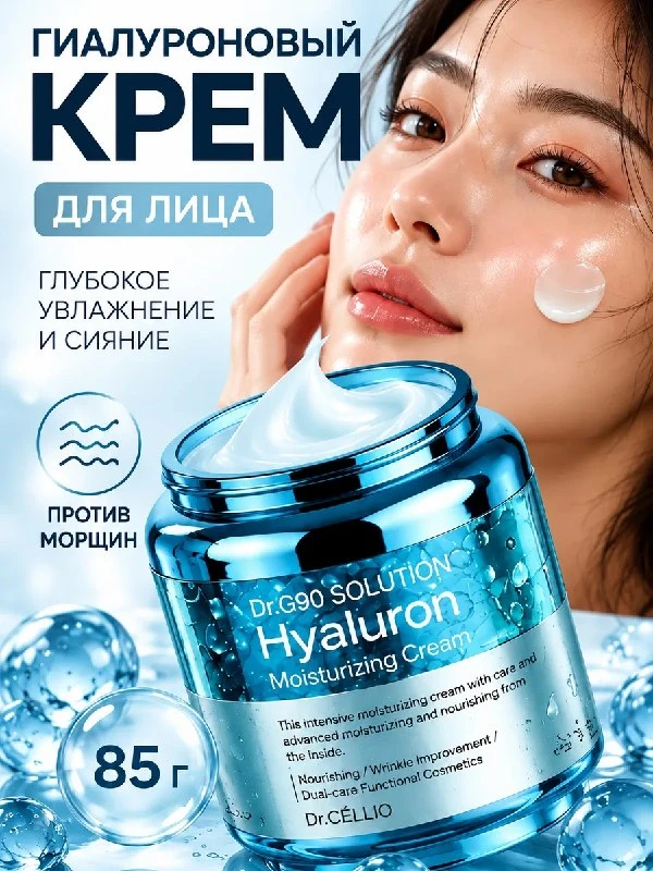Увлажняющий крем для лица с гиалуроновой кислотой Dr.CELLIO ROVUAR