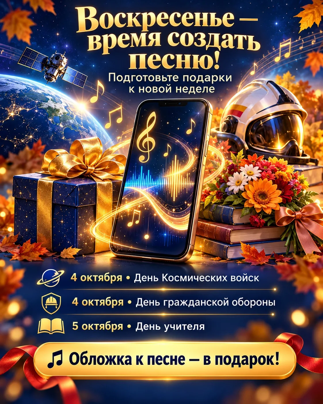 🎶 Воскресенье — лучшее время создать песню к новой неделе! ❤️
