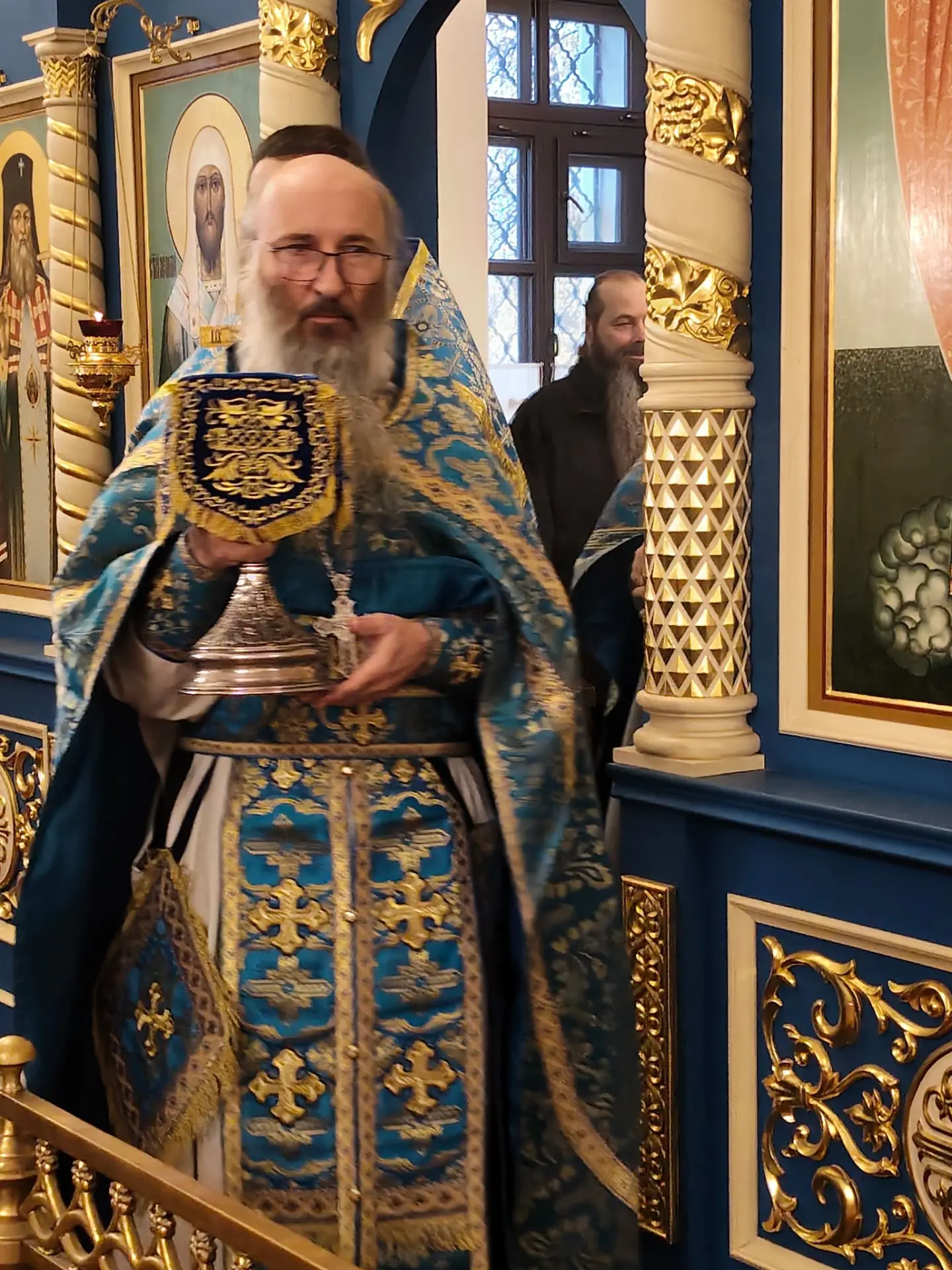 Сегодня в престольный праздник Покрова Божией Матери за Божественной литургией в нашей ...