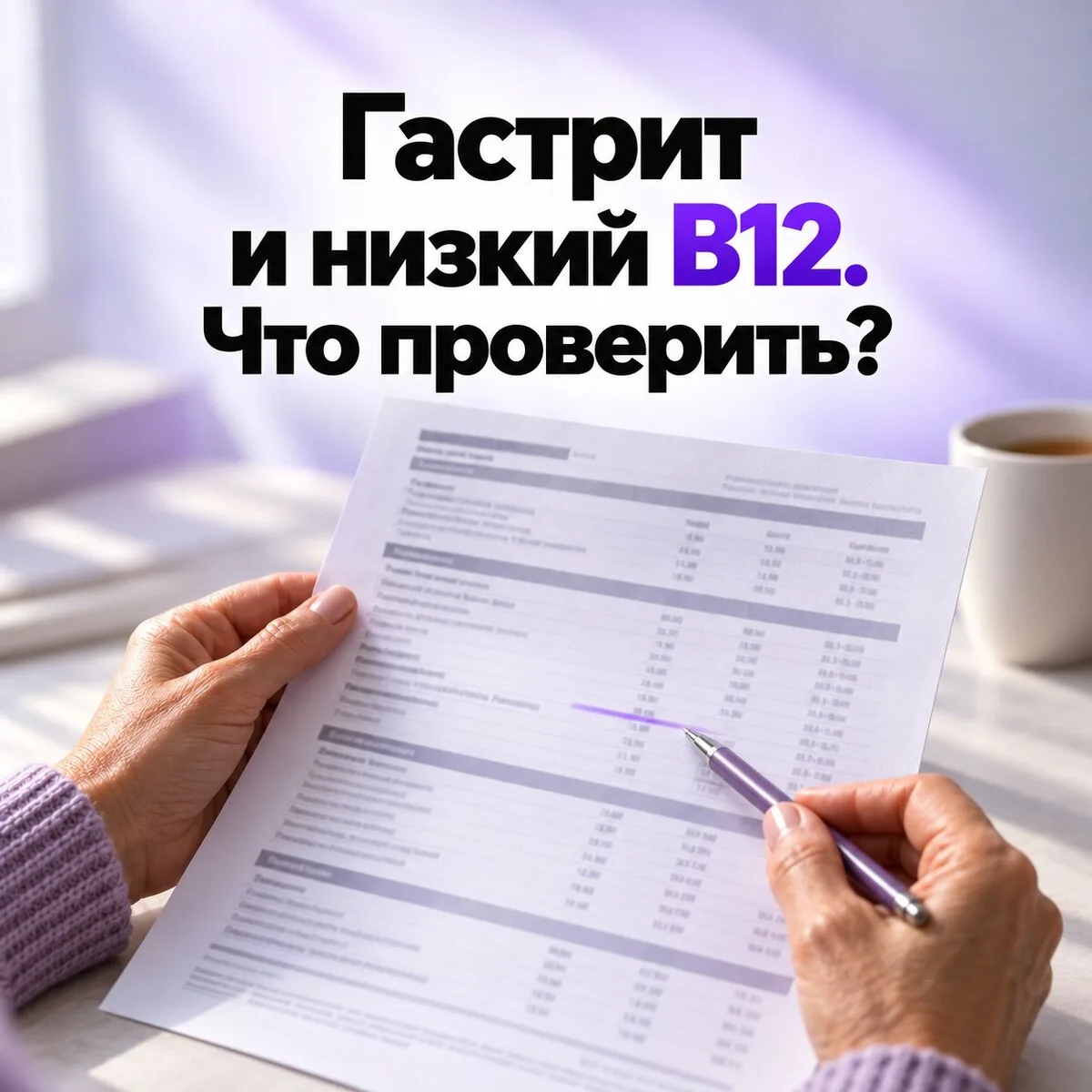 Гастрит, атрофия и низкий B12: что вы могли упустить?