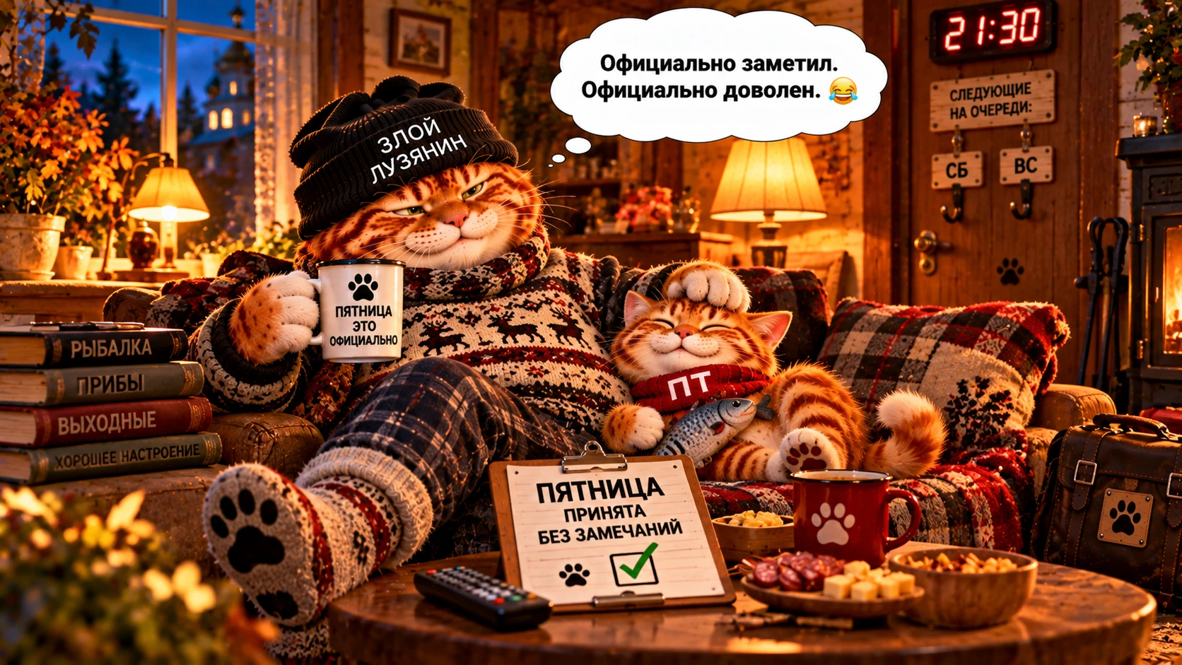 🌙 Спокойной ночи, лузяне!