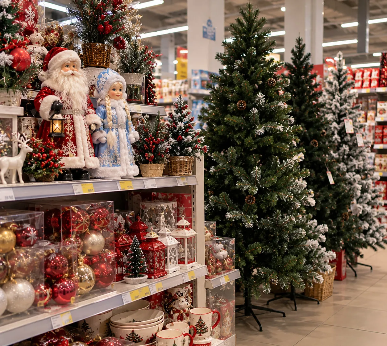 🎄В Хабаровске начали продавать новогодние ёлки и украшения