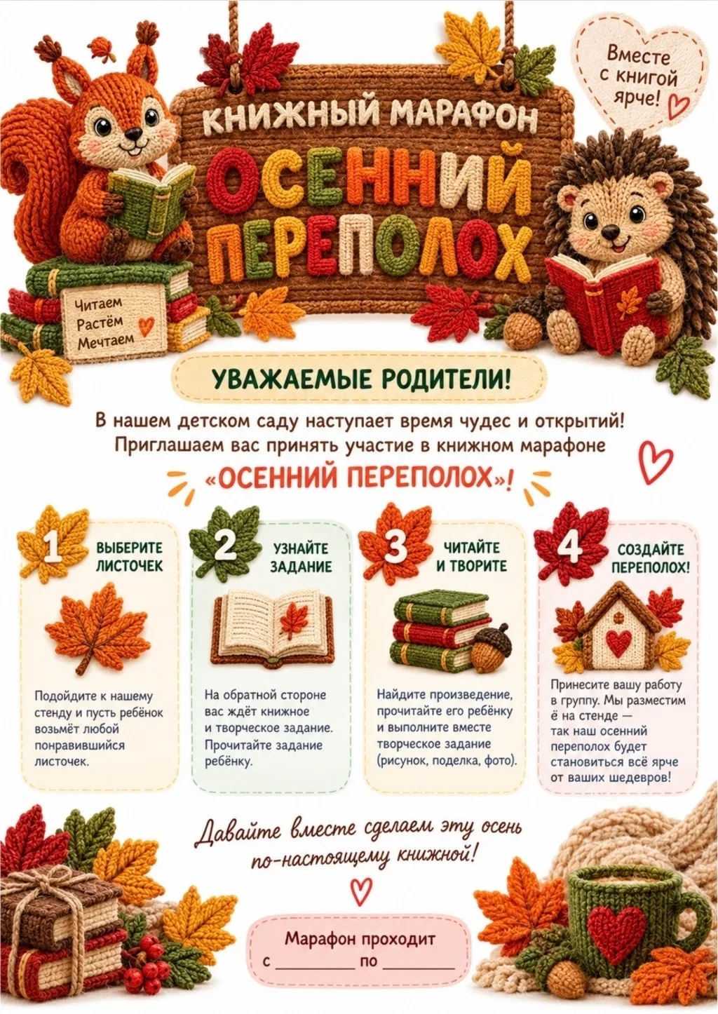🍁 Осенний переполох в книжном марафоне! 🍁
