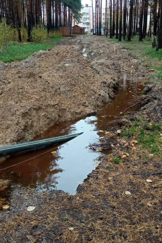 🚧 Опасная яма с водой в Лавриковском парке