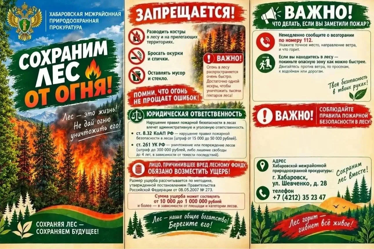 Сохраним лес от огня!