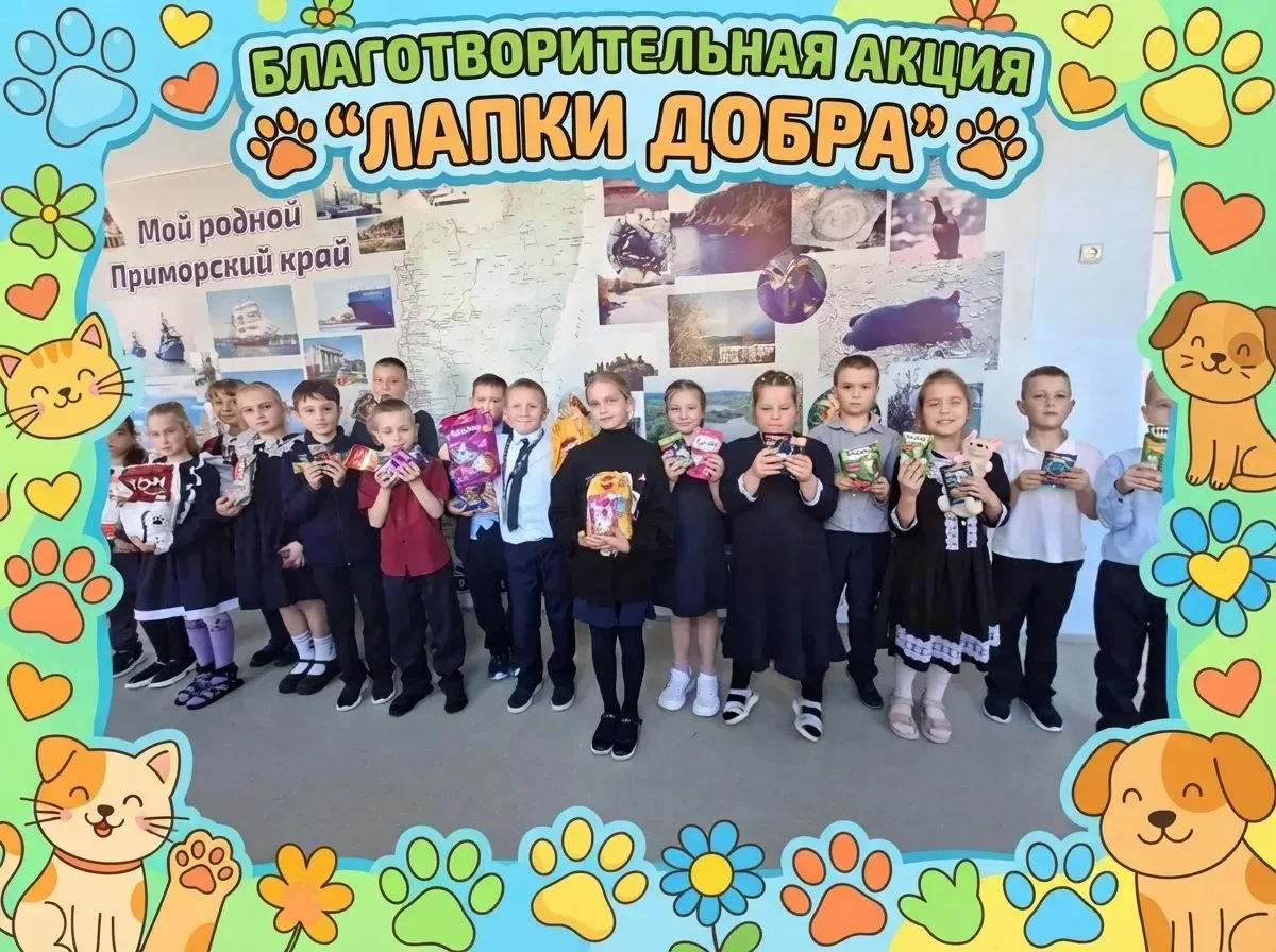 🐾 Акция «Лапки добра»: 50 килограммов заботы!
