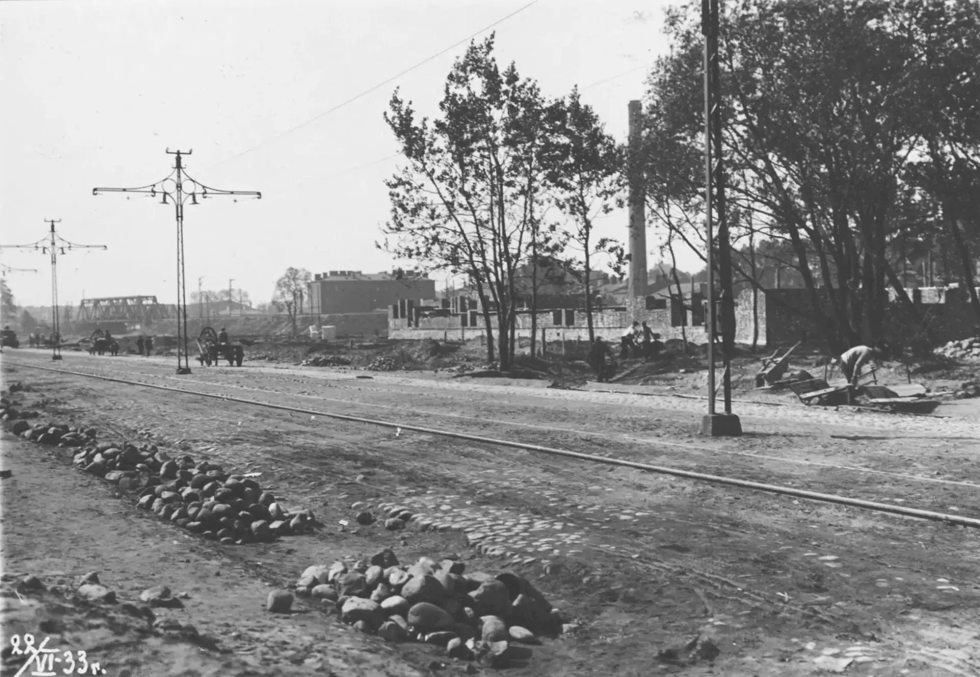1933 год, благоустройство Лесного проспекта.
