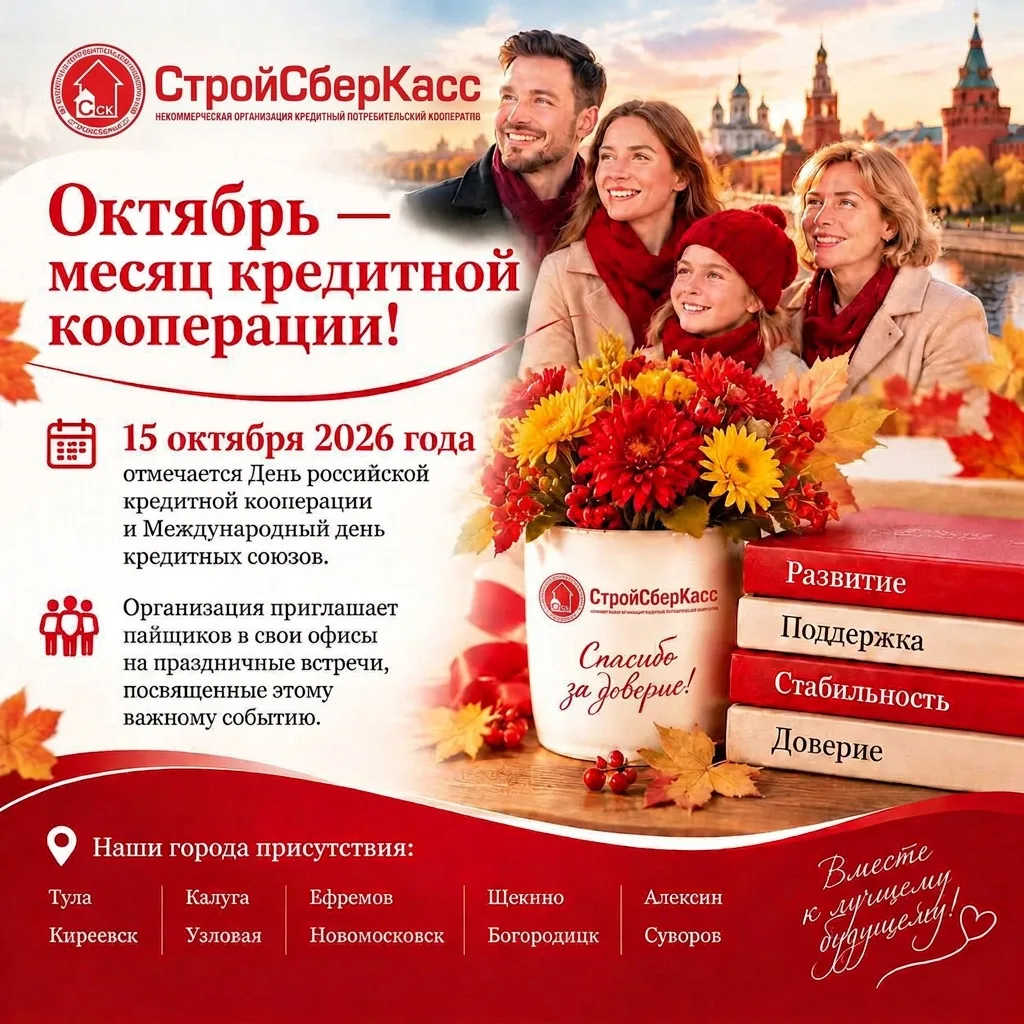 Сегодня важный для нашего сообщества праздник — День российской кредитной кооперации.