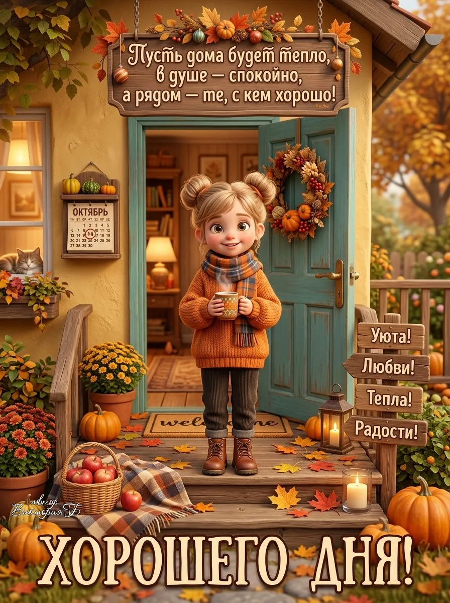 Пусть дома будет тепло, в душе — спокойно, а рядом — те, с кем хорошо!