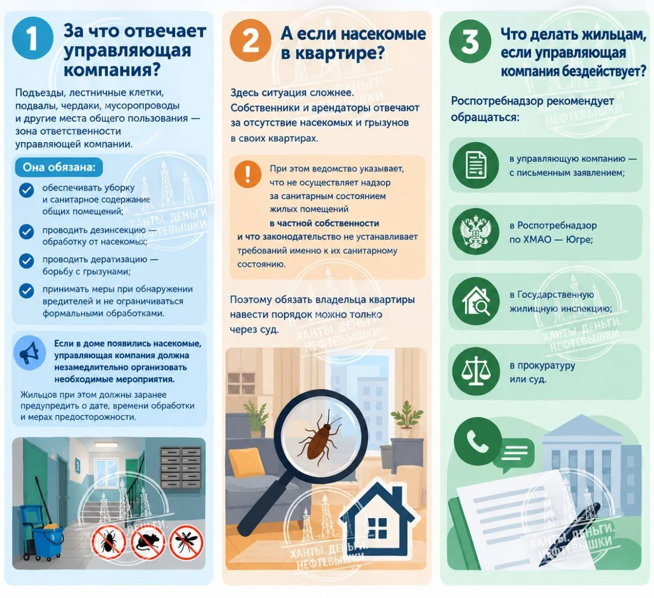 🪳Кто должен бороться с насекомыми в многоквартирном доме — управляющая компания или са...